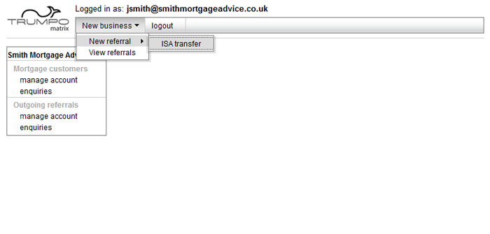 Example screen